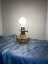 Abajur elétrico antigo de vidro transparente alça de um dedo mesa ou tampo de mesa comprar usado  Enviando para Brazil