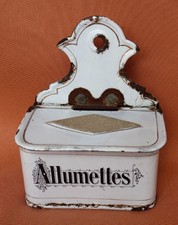 Boite allumettes emaillee d'occasion  France