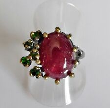 Rubin chromdiopsid ring gebraucht kaufen  Monheim