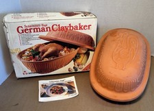 Caçarola de terracota vintage Schlemmer-Topf alemã Claybaker com receitas comprar usado Caçarola de terracota vintage Schlemmer-Topf alemã Claybaker com receitas comprar usado  Enviando para Brazil