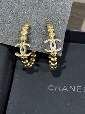 Gold chanel hoop for sale  EDGWARE