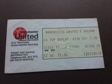 Manchester united fulham for sale  STOURBRIDGE