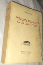 1958 PB~2nd Ed~HISTORIA MODERNA DE EL SALVADOR~Vol. I~Orbas Completas~Gavidia comprar usado  Enviando para Brazil