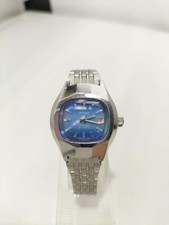 Relógio feminino automático ORIENT Y497-32600 mostrador azul analógico 21 joias do Japão, usado comprar usado  Enviando para Brazil