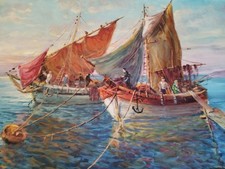 Peinture marine huile d'occasion  Épernay