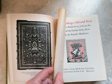 BOOKBINDINGS OLD & NEW BOOK LOVER - ACCOUNT GROLIER CLUB fine bindings 1896 comprar usado  Enviando para Brazil