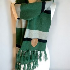 Cachecol Harry Potter Sonserina Casa Mundo Mágico Malha Verde Cosplay Prop comprar usado  Enviando para Brazil