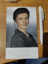 Autogrammkarte sahra wagenknec gebraucht kaufen  Steinheim