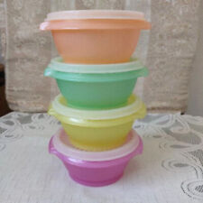 Usado, VIntage Classic Multi-Colors Tupperware Junior Servalier Bowl Set - 250ml [4 peças] comprar usado  Enviando para Brazil