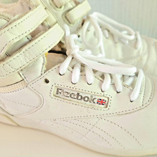 Tênis Feminino Vintage Anos 80/90 Reebok Classic Freestyle Hi Top Tamanho 8.5 comprar usado  Enviando para Brazil