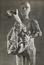 1949 Brassai Foto Arte Original de Picasso Escultura Gesso Homem com Cordeiro 12x16 comprar usado  Enviando para Brazil