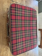 Lycett tartan suitcase. for sale  CREWE