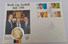 Moedas envelope envelope 5 dólares FIFA 1990 excelente estado Niue , usado comprar usado  Enviando para Brazil