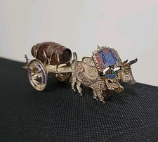 Vintage Português Filigrana de Prata Carrinho de Boi Esmaltado Barril de Madeira Miniatura 31g  comprar usado Vintage Português Filigrana de Prata Carrinho de Boi Esmaltado Barril de Madeira Miniatura 31g  comprar usado  Enviando para Brazil