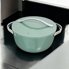 Usado, Forno holandês Caraway 6,5 qt com tampa de 10,5" verde antiaderente revestido de cerâmica cofre comprar usado  Enviando para Brazil
