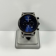 Relógio masculino Emporio Armani AR1979 46mm estojo cronógrafo esportivo pulseira de malha cinza comprar usado  Enviando para Brazil