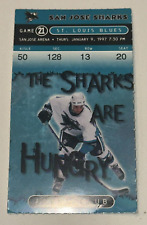 Usado, Ingresso Stub Brett Hull Goal #605 Pronger A St Louis Blues San Jose Sharks em escala 1/9/97 comprar usado  Enviando para Brazil