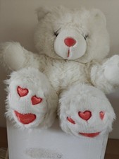 Plush white teddy for sale  TAMWORTH