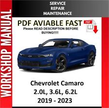 MANUAL TALLER REPARACIÓN SERVICIO CHEVROLET CAMARO 2019 2020 2021 2022 2023 segunda mano  Embacar hacia Mexico