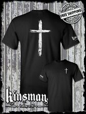 Camiseta Cross Distressed Crucifix 2 Lados / Cristão Católico Jesus Deus Fé, usado comprar usado  Enviando para Brazil