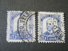 BRASIL 1929 RUY BARBOSA 5000r AZUL SG 465, 468b USADO comprar usado  Enviando para Brazil