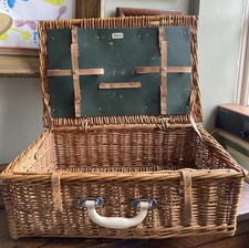Woven wicker picnic for sale  NEWBURY