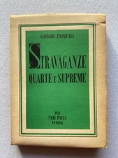 Giorgio pasquali stravaganze usato  Varese