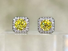 1ct yellow moissanite for sale  DEESIDE