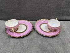 Usado, Xícara de chá e lanche Royal Halsey ouro rosa vintage conjunto de 2 feitos no Japão comprar usado  Enviando para Brazil