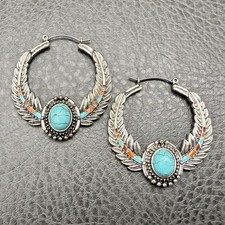 Boho hoop earrings for sale  Charleston