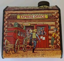 Xarope de cabine de madeira vintage casa/cabine lata "escritório expresso" 2 libras 1 oz comprar usado  Enviando para Brazil