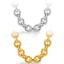 Colar de corrente masculino feminino prata esterlina 925 8,5 mm rolo colar de cabo redondo, usado comprar usado  Enviando para Brazil