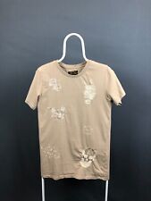 Camiseta masculina Ed Hardy algodão bege bordada tamanho P comprar usado  Enviando para Brazil