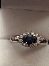 Sapphire diamond ring for sale  GLASGOW