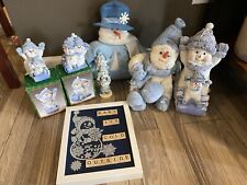 Blue white snowman for sale  Eaton