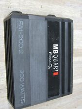 MB Quart FA1-200.2 Amplificador de Carro Mono Canal, Preto, Classe 200 Watts Testado Bom comprar usado  Enviando para Brazil