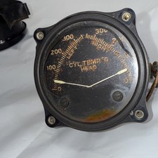 Instrumento medidor de temperatura cabeça de cilindro duplo motor WESTON Segunda Guerra Mundial comprar usado  Enviando para Brazil