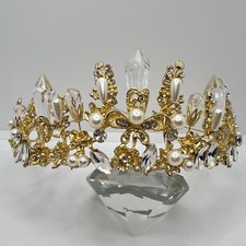 Tiara dorata con usato  Spedire a Italy