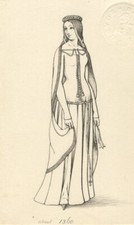 Medieval lady c.1360 for sale  TROWBRIDGE