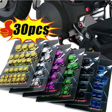 30x Peças de Motocicleta Parafuso Porca Parafuso Tampa Tampa Acessórios Decorativos Universal comprar usado  Enviando para Brazil