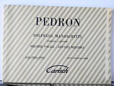 Pedron solfeggi manoscritti usato  Mira
