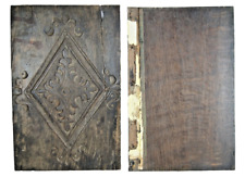 Handcarved 17th Century Wooden Book Covers Solid Oak 14.5 x 9.5 inches, usado comprar usado  Enviando para Brazil