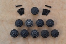 Botão de ferro vintage alças armário de flores retrô cômoda gaveta puxa botões 10 peças comprar usado  Enviando para Brazil