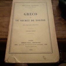 Greco secret tolede d'occasion  Orleans-