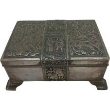 Vintage embossed metal for sale  UK