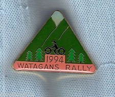 #D295. 1994 CRACHÁ DE LAPELA MOTOCICLISTAS - WATAGAN RALLY comprar usado  Enviando para Brazil