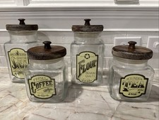 Vtg glass canister for sale  Germantown