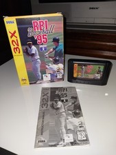 RBI Baseball 95 Sega 32x na caixa com manual, autêntico, testado e funcionando muito bem! comprar usado  Enviando para Brazil