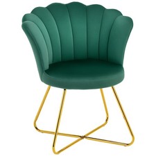 Homcom velvet armchair for sale  GREENFORD