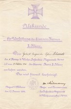 Weltkrieg verleihungsurkunde z gebraucht kaufen  Speyer